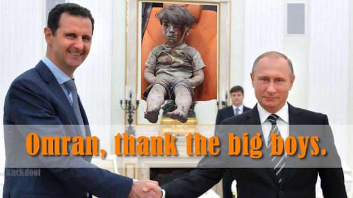 #‎Assad‬ & ‪#‎Putin‬, stop the war! Next will be your boys! ‪#‎Omran‬ ‪#‎OmranDaqneesh‬ ‪#‎syrianboy‬ ‪#‎Aleppo‬ ‪#‎Syria‬